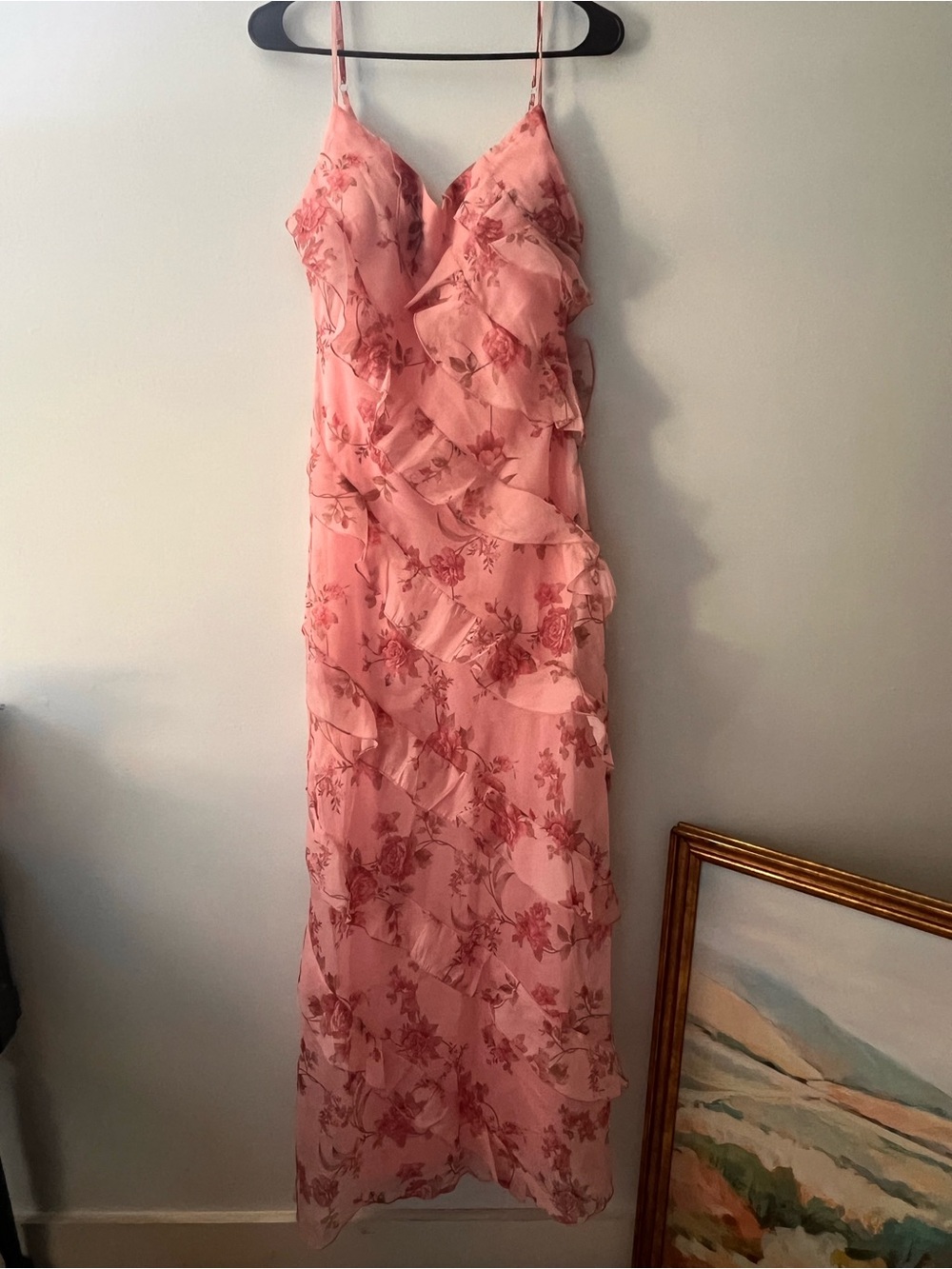 petal & pup ciao Ruffles Maxi Dress in Pink Floral - Picture 2 of 9